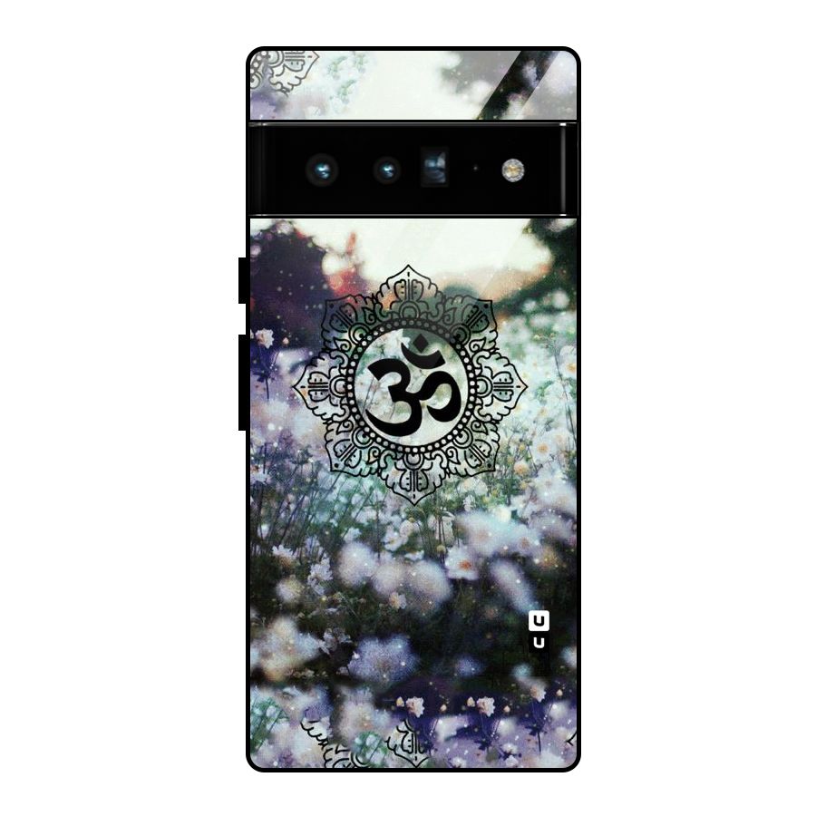 Floral Pray Glass Back Case for Google Pixel 6 Pro