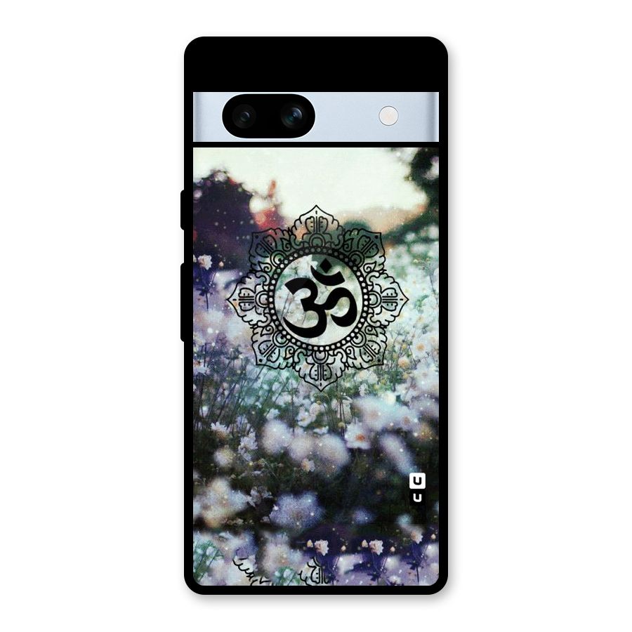 Floral Pray Glass Back Case for Google Pixel 7a