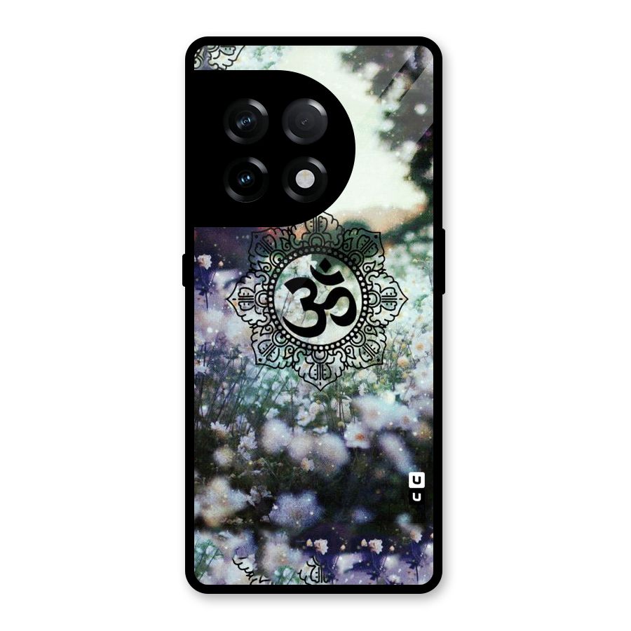 Floral Pray Glass Back Case for OnePlus 11R