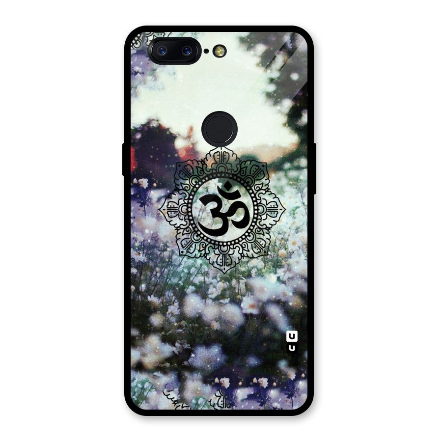 Floral Pray Glass Back Case for OnePlus 5T