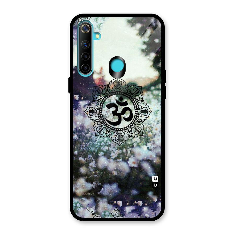 Floral Pray Glass Back Case for Realme 5