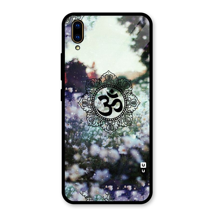 Floral Pray Glass Back Case for Vivo V11 Pro