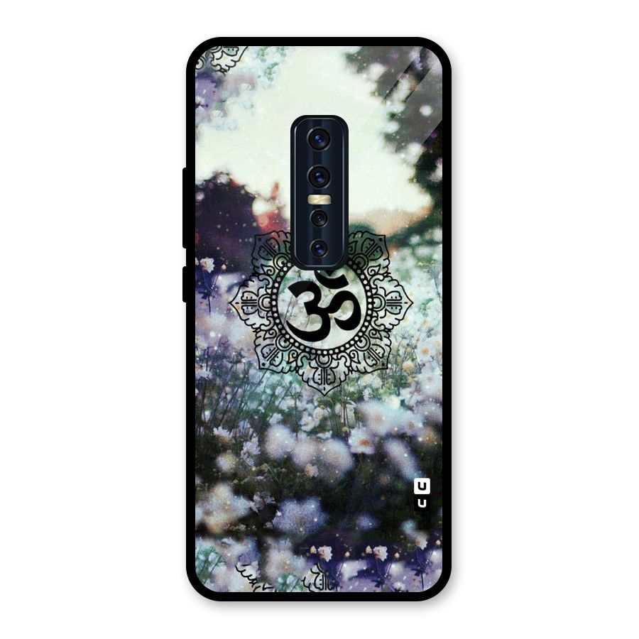 Floral Pray Glass Back Case for Vivo V17 Pro