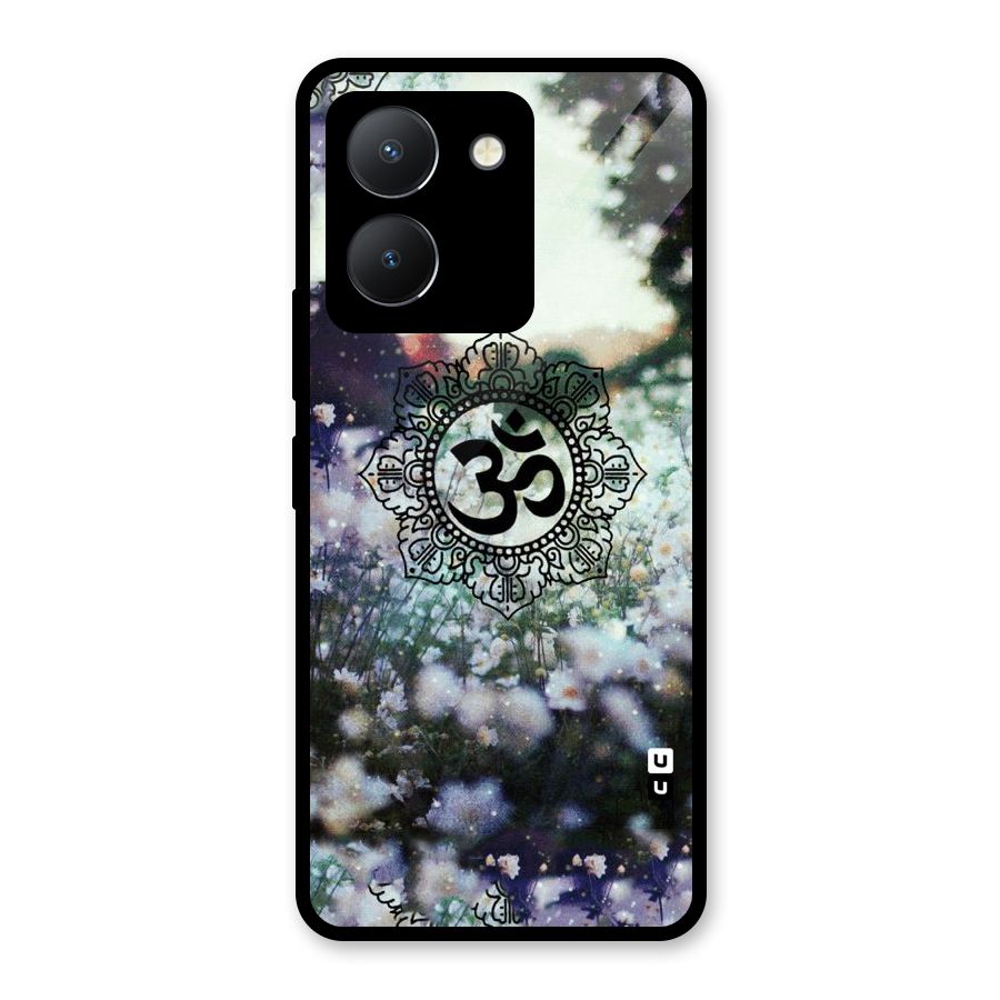 Floral Pray Glass Back Case for Vivo Y36