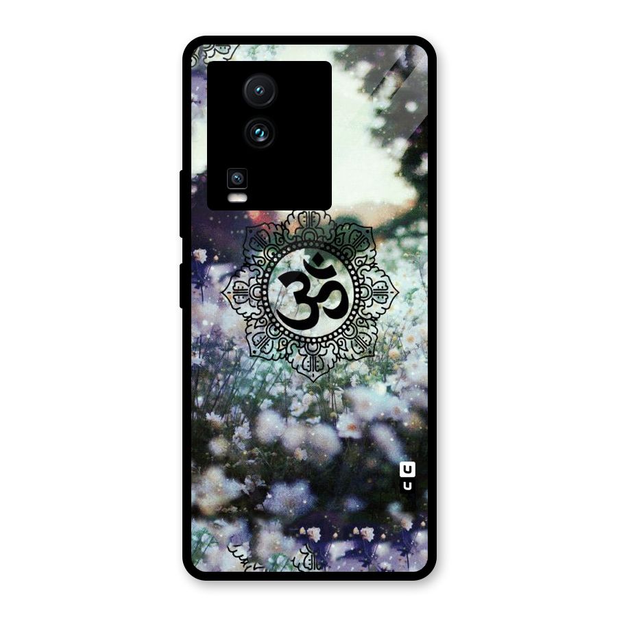 Floral Pray Glass Back Case for Vivo iQOO Neo 7