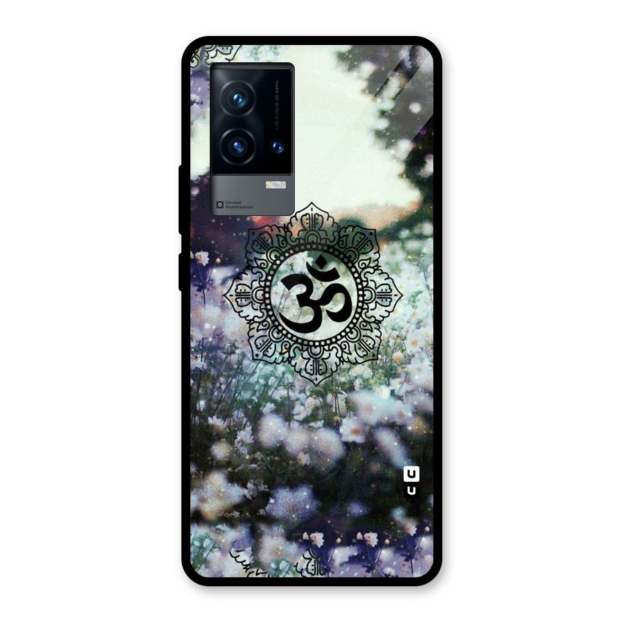 Floral Pray Glass Back Case for iQOO 9 5G