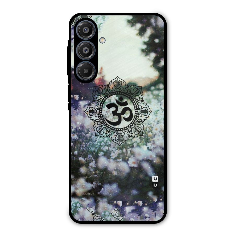 Floral Pray Metal Back Case for Galaxy A16 5G