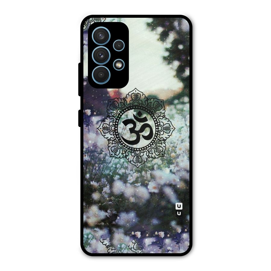 Floral Pray Metal Back Case for Galaxy A32