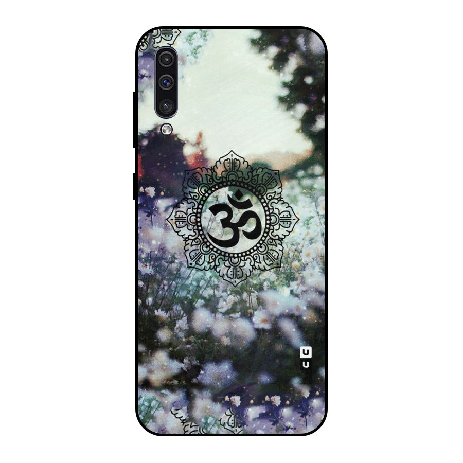 Floral Pray Metal Back Case for Galaxy A50s