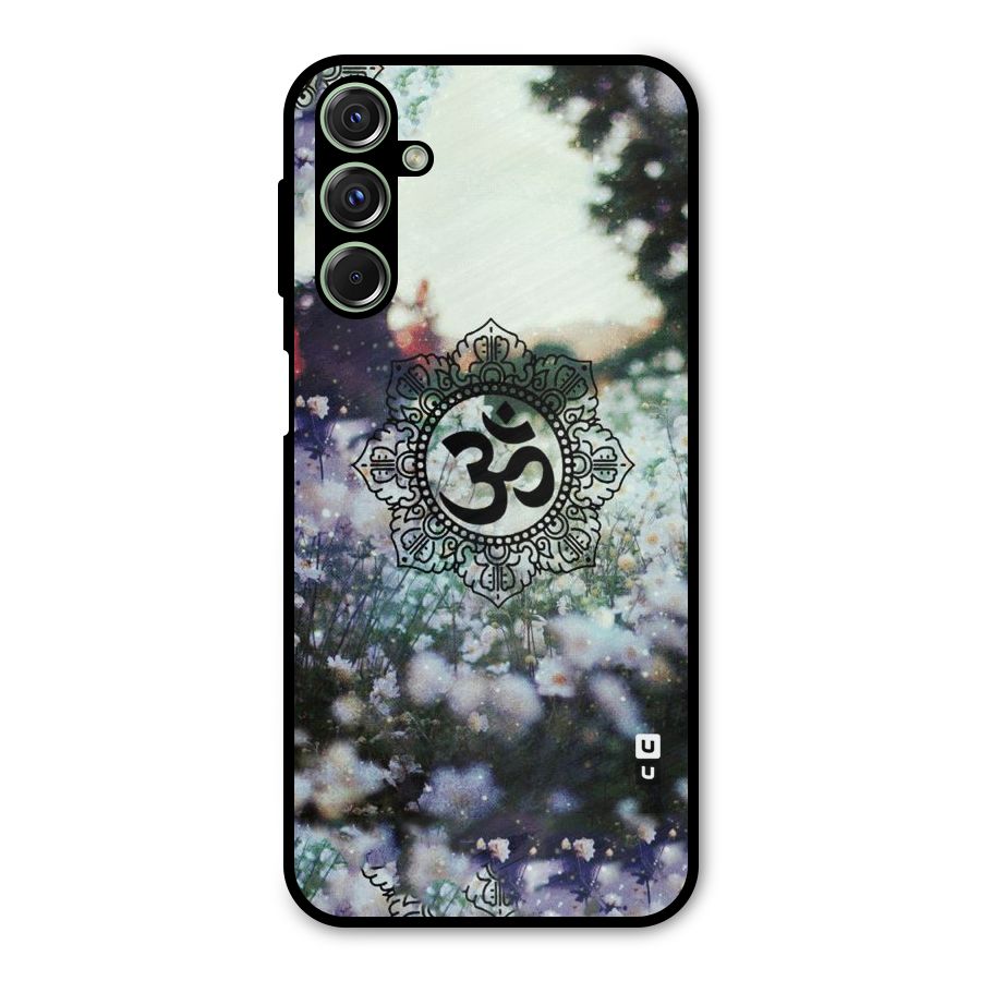 Floral Pray Metal Back Case for Galaxy F34