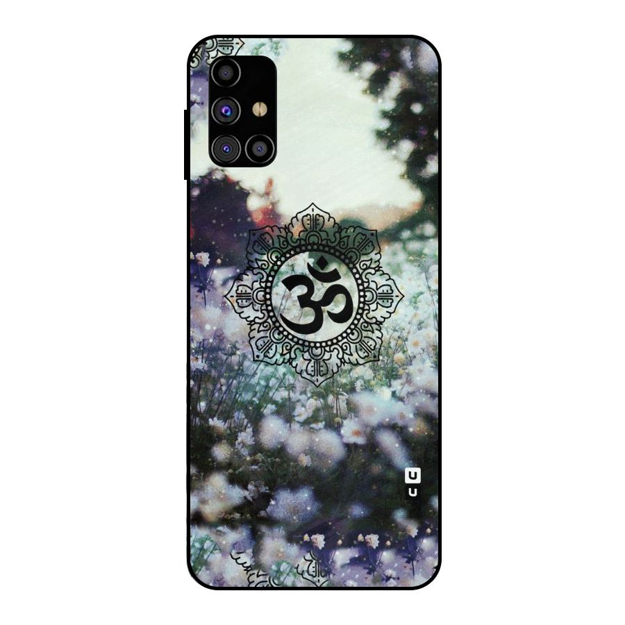 Floral Pray Metal Back Case for Galaxy M31s