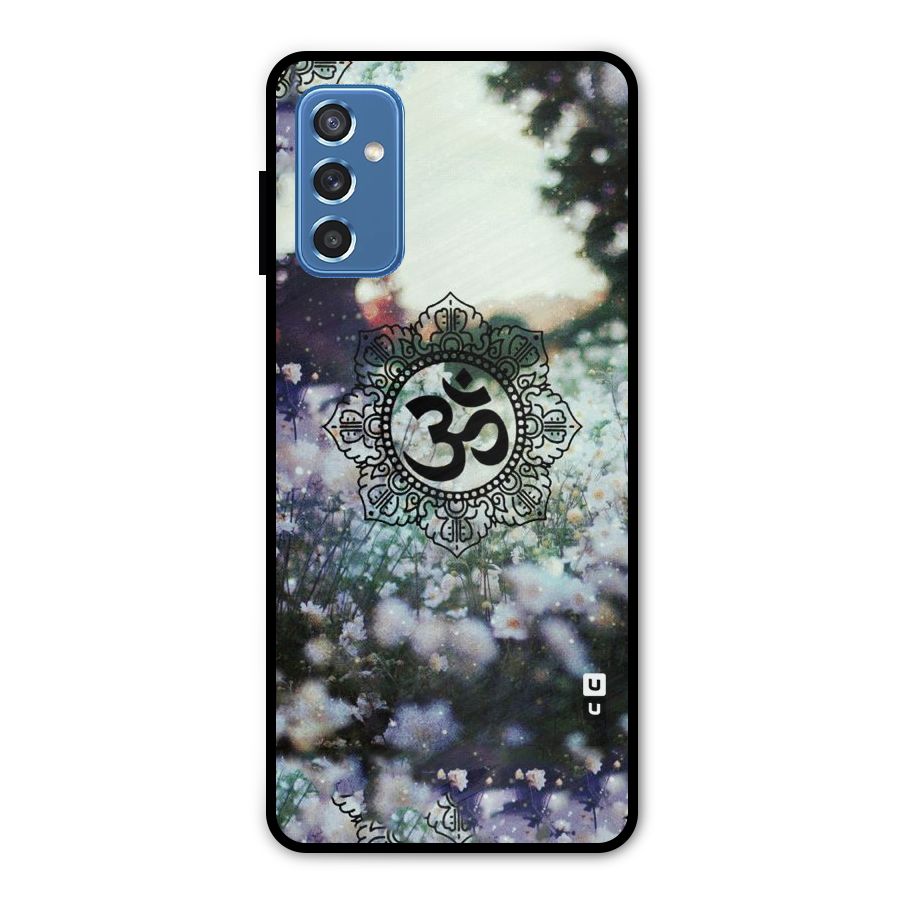 Floral Pray Metal Back Case for Galaxy M52 5G