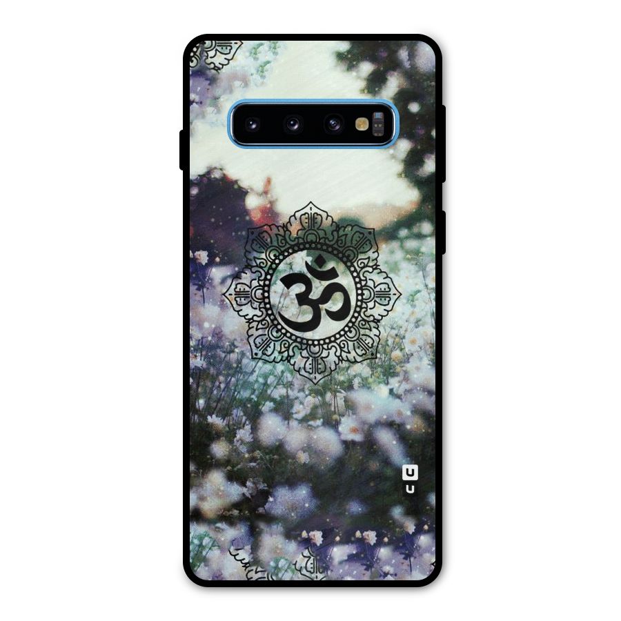 Floral Pray Metal Back Case for Galaxy S10