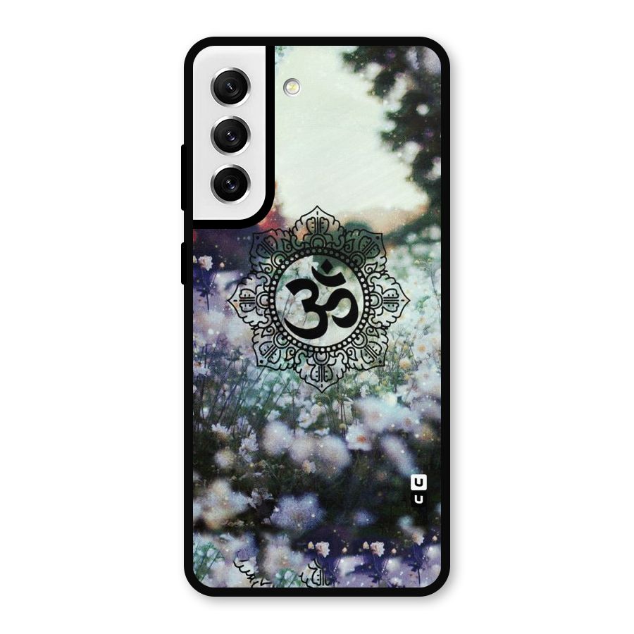 Floral Pray Metal Back Case for Galaxy S21 FE 5G