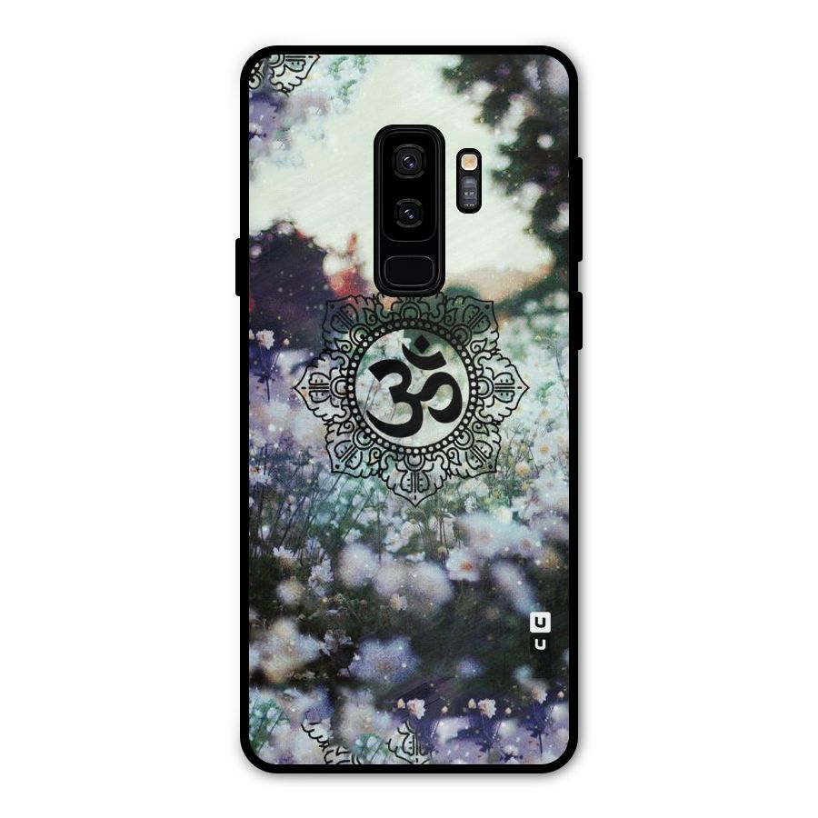 Floral Pray Metal Back Case for Galaxy S9 Plus