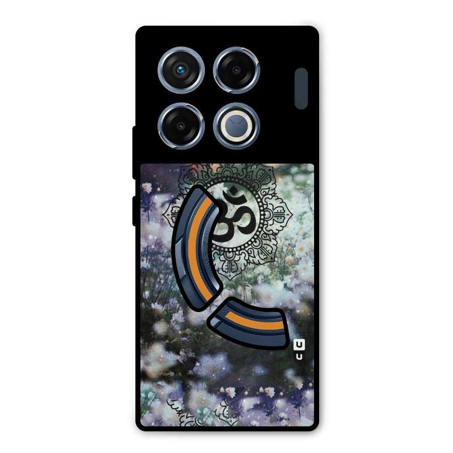 Floral Pray Metal Back Case for Infinix GT 20 Pro