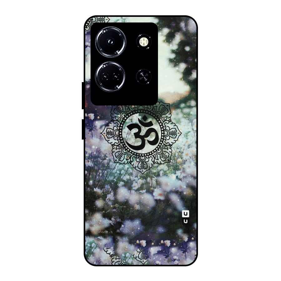 Floral Pray Metal Back Case for Infinix Note 30 5G