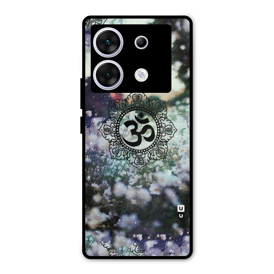 Floral Pray Metal Back Case for Infinix Zero 30 5G
