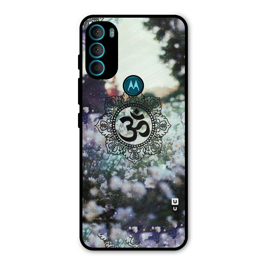 Floral Pray Metal Back Case for Moto G71 5G