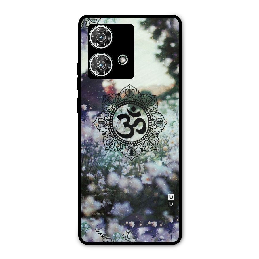 Floral Pray Metal Back Case for Motorola Edge 40 Neo