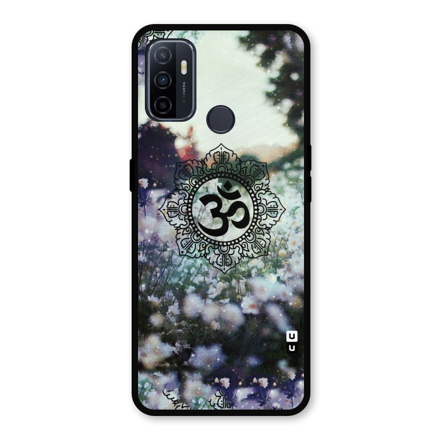Floral Pray Metal Back Case for Oppo A53