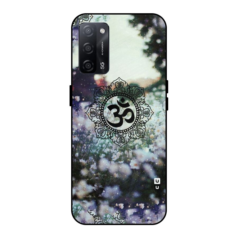 Floral Pray Metal Back Case for Oppo A53s 5G