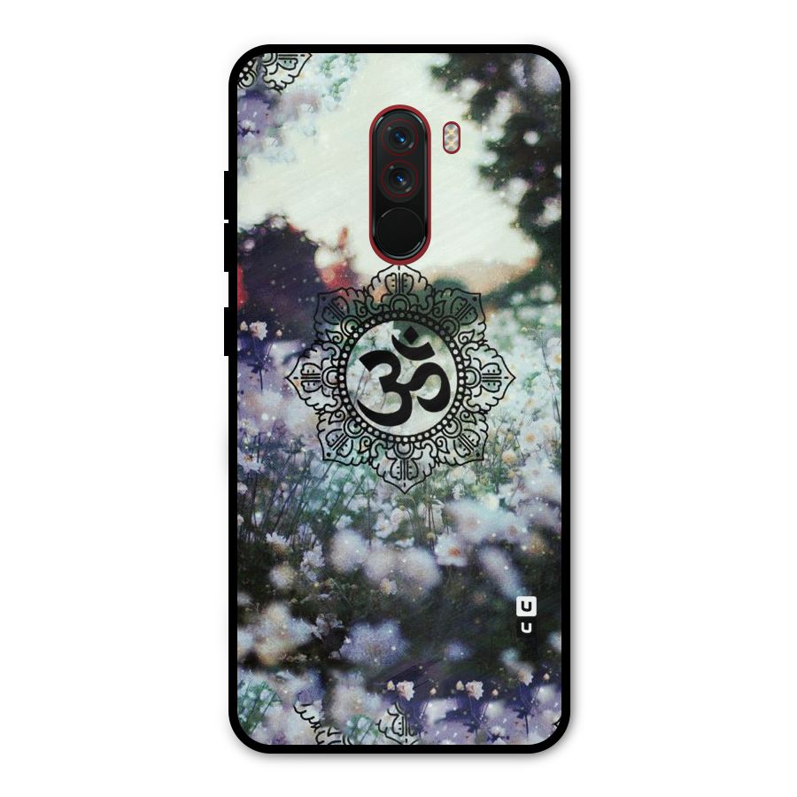 Floral Pray Metal Back Case for Poco F1