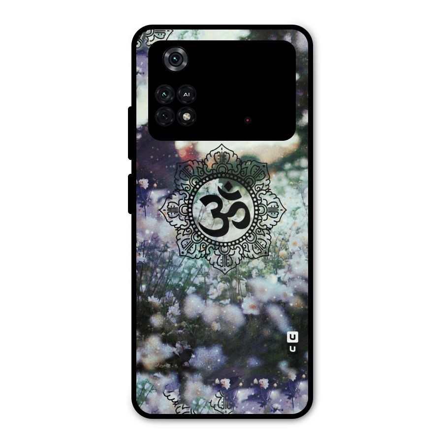 Floral Pray Metal Back Case for Poco M4 Pro 4G