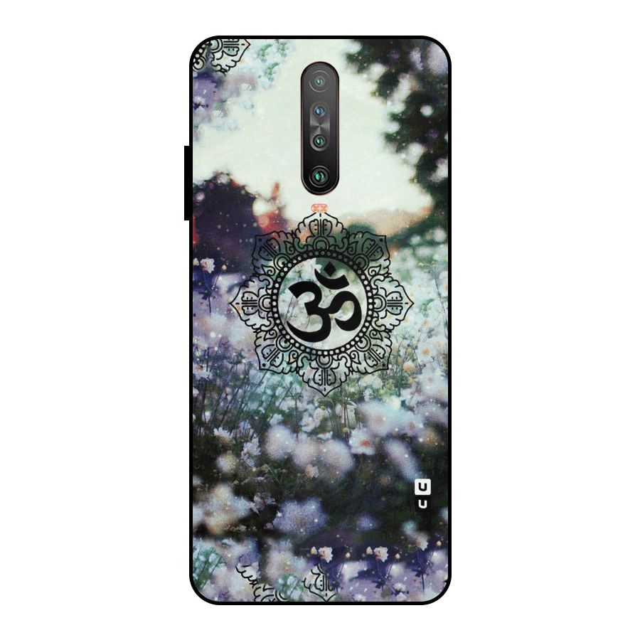 Floral Pray Metal Back Case for Poco X2