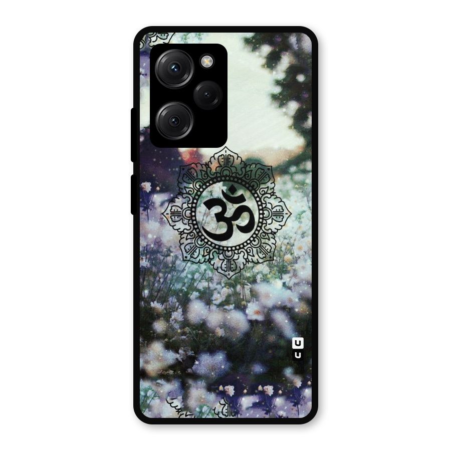 Floral Pray Metal Back Case for Poco X5 Pro
