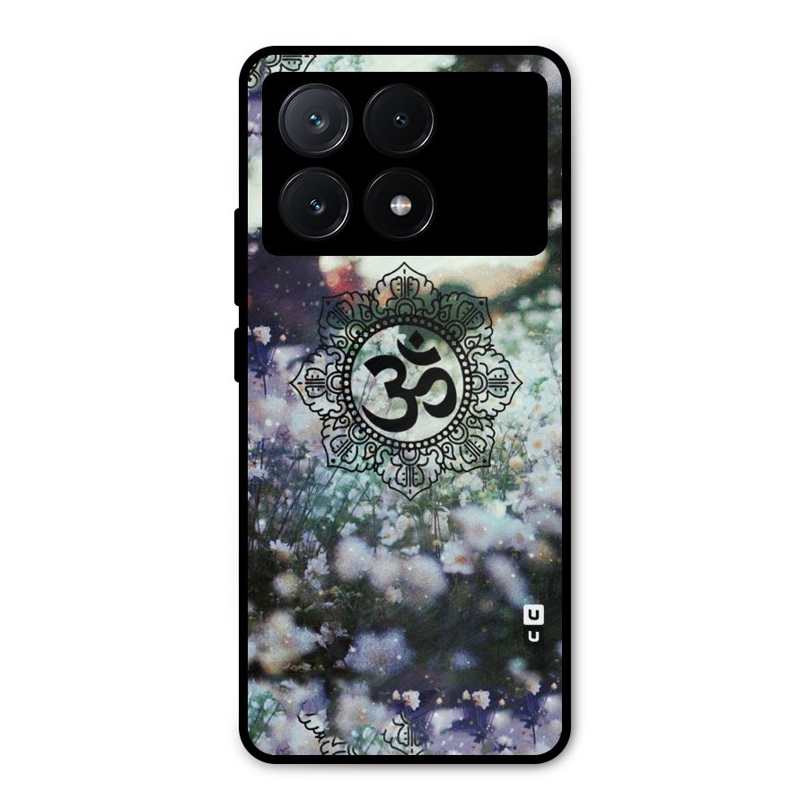 Floral Pray Metal Back Case for Poco X6 Pro