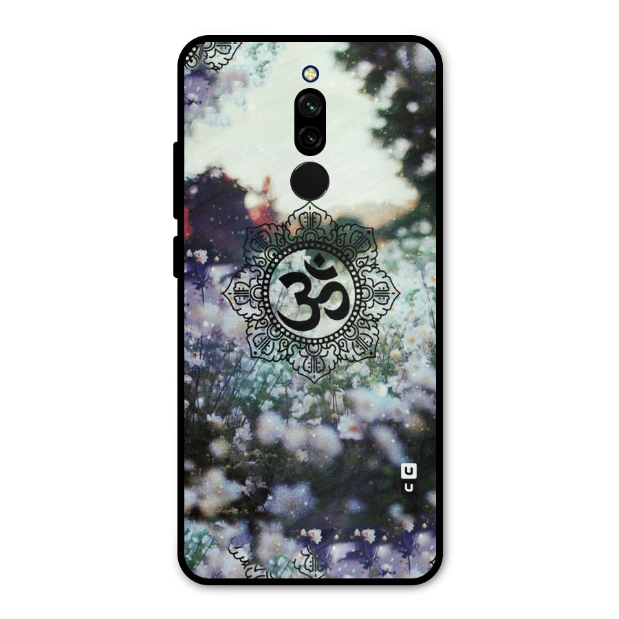 Floral Pray Metal Back Case for Redmi 8