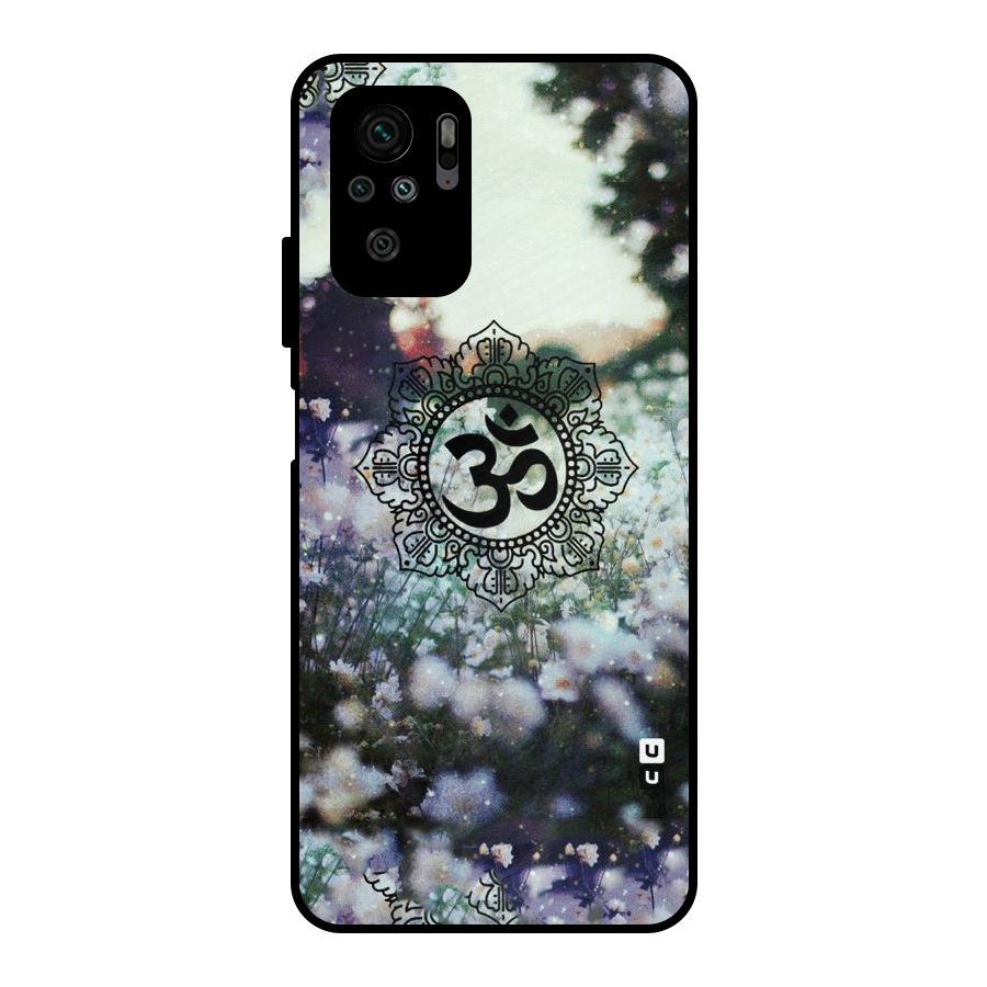 Floral Pray Metal Back Case for Redmi Note 10S