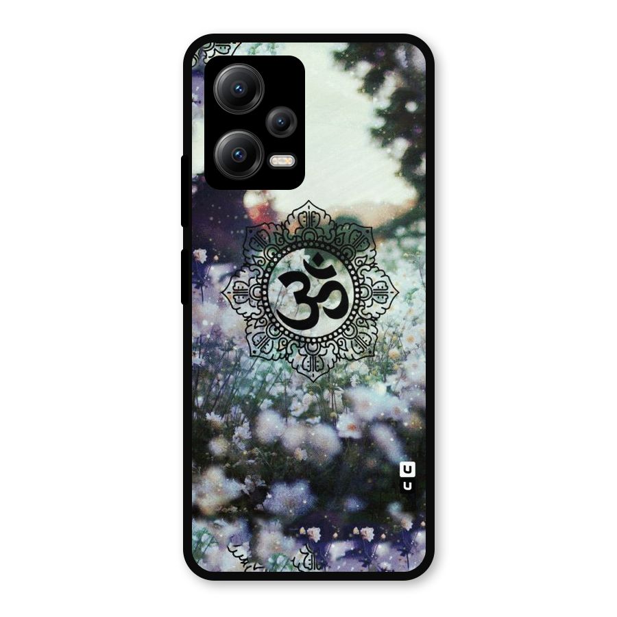 Floral Pray Metal Back Case for Redmi Note 12 5G