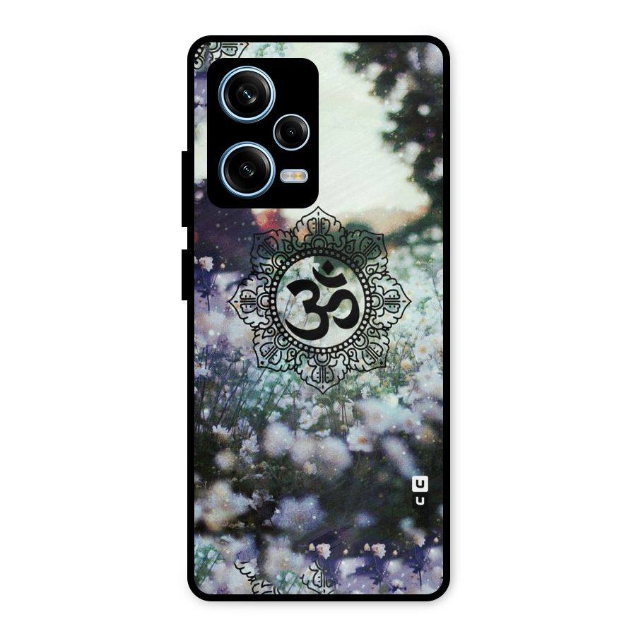 Floral Pray Metal Back Case for Redmi Note 12 Pro