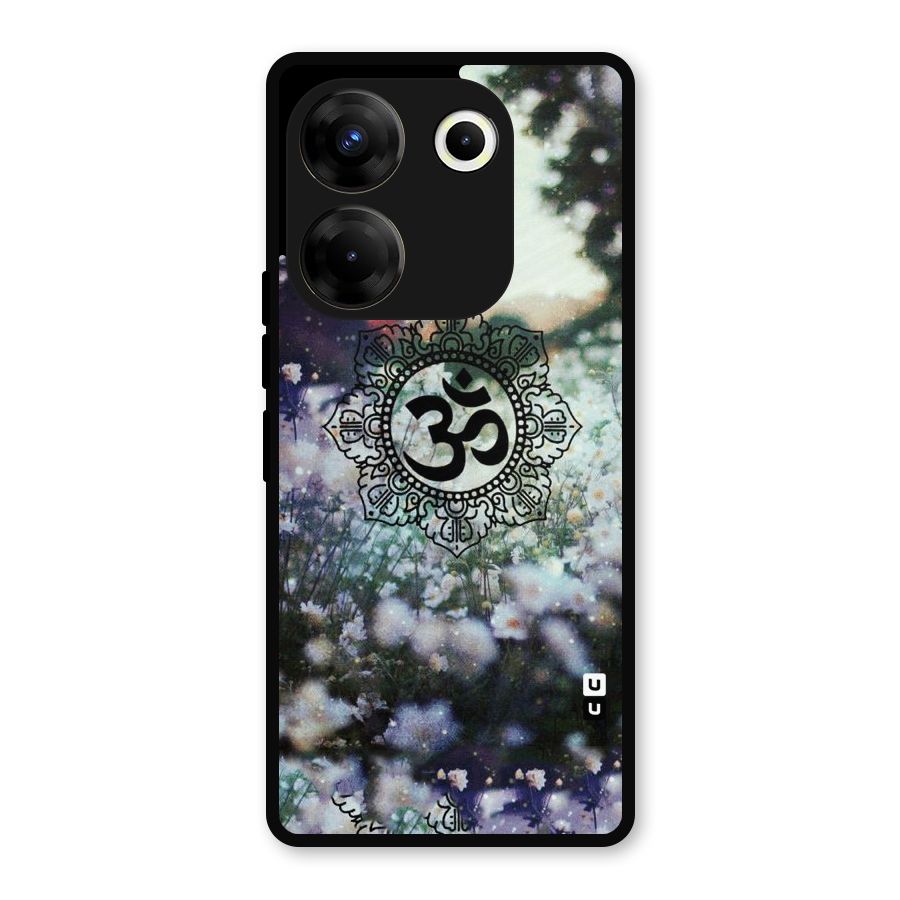 Floral Pray Metal Back Case for Tecno Camon 20 Pro