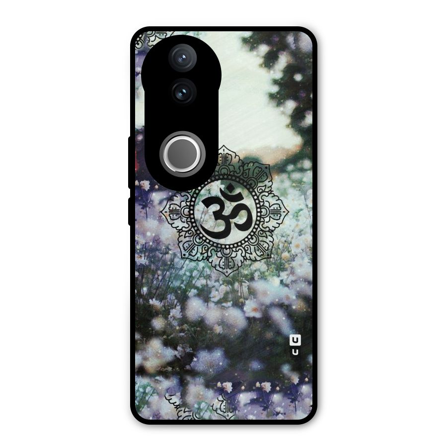 Floral Pray Metal Back Case for Vivo V50