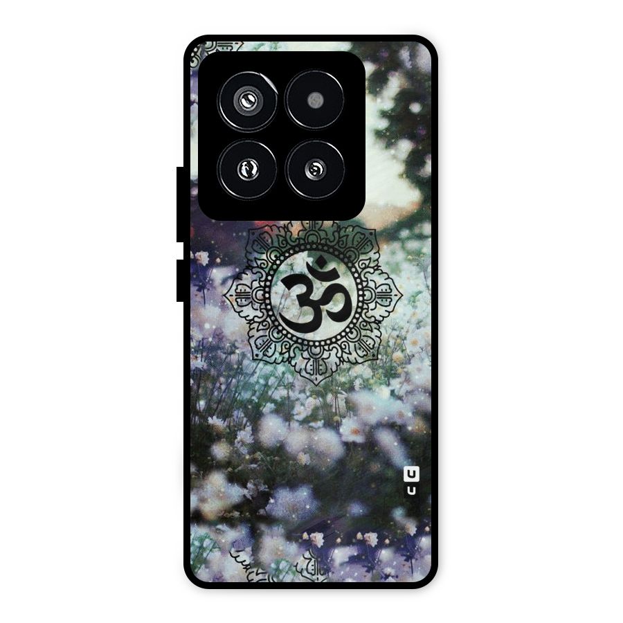 Floral Pray Metal Back Case for Xiaomi 14 Pro