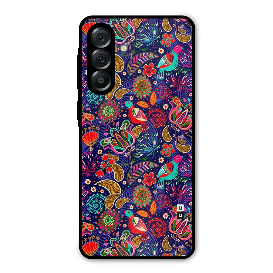 Floral Seamless Pattern Spring Flowers Metal Back Case for Galaxy A56