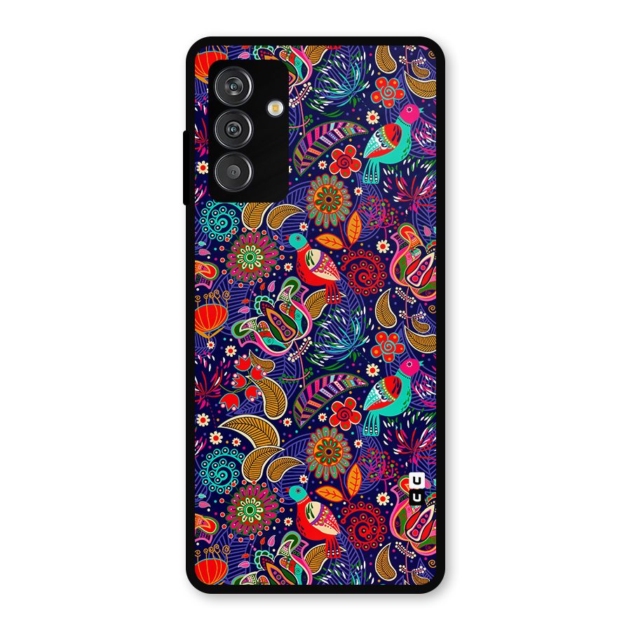 Floral Seamless Pattern Spring Flowers Metal Back Case for Galaxy F13
