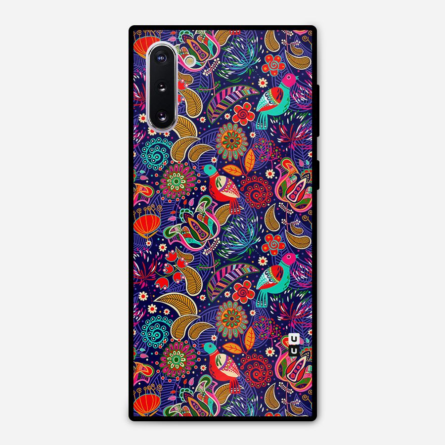 Floral Seamless Pattern Spring Flowers Metal Back Case for Galaxy Note 10
