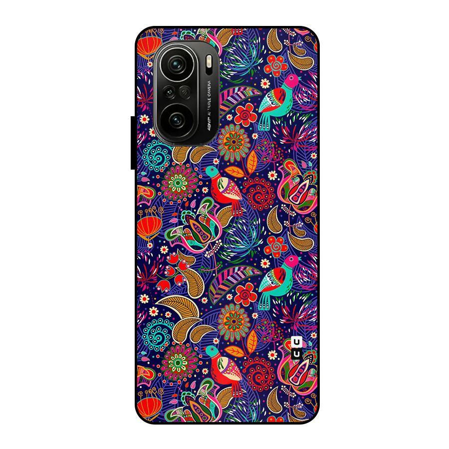 Floral Seamless Pattern Spring Flowers Metal Back Case for Mi 11x
