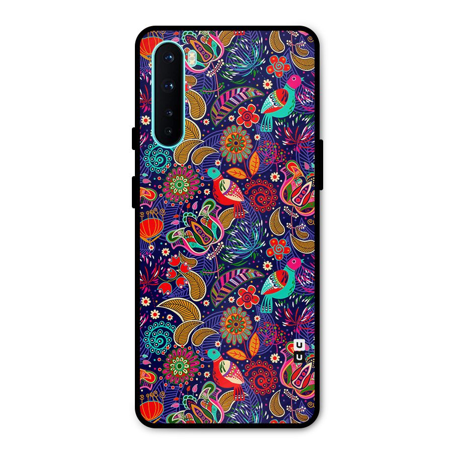 Floral Seamless Pattern Spring Flowers Metal Back Case for OnePlus Nord