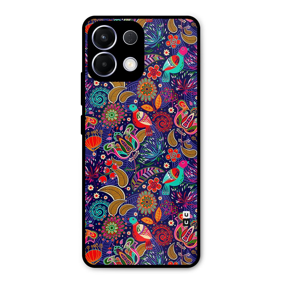 Floral Seamless Pattern Spring Flowers Metal Back Case for Oppo K13