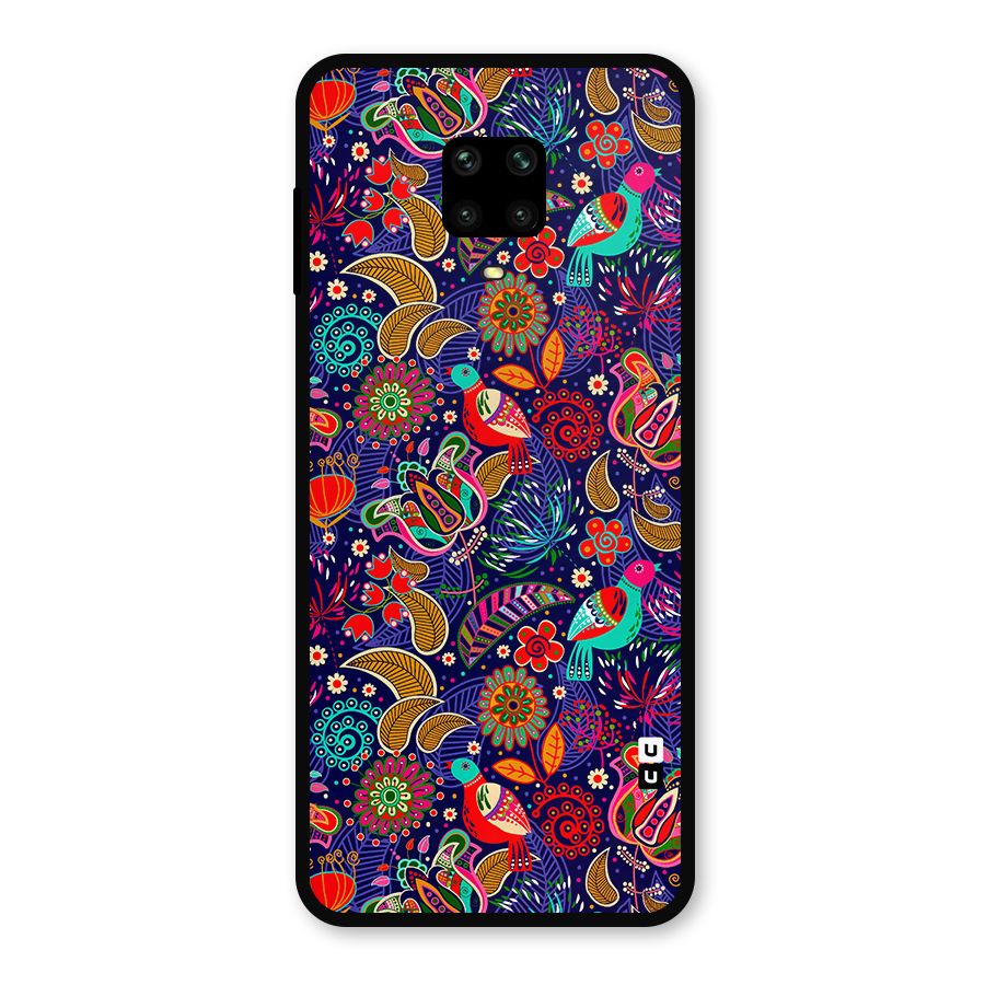 Floral Seamless Pattern Spring Flowers Metal Back Case for Poco M2