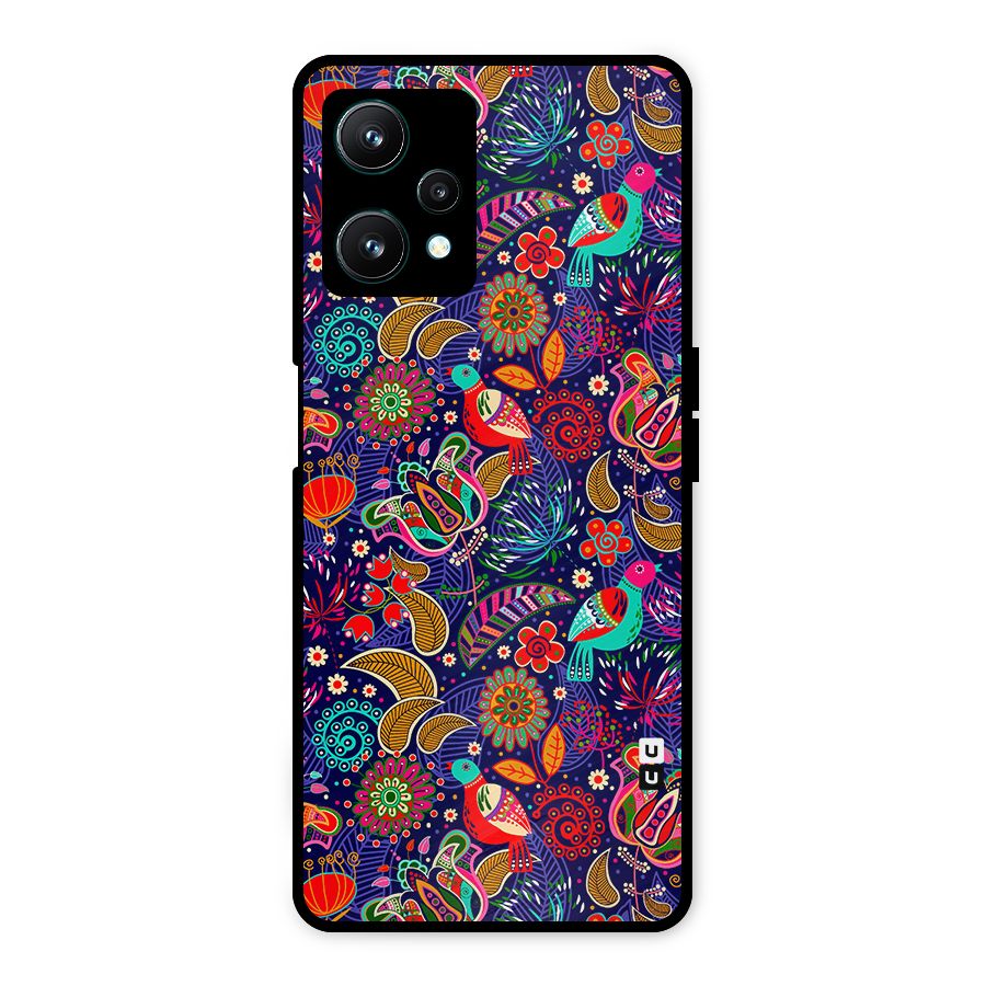 Floral Seamless Pattern Spring Flowers Metal Back Case for Realme 9 Pro 5G