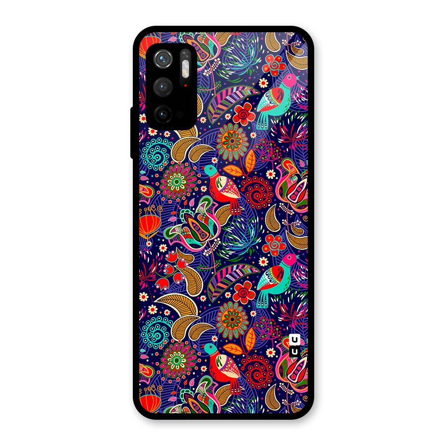 Floral Seamless Pattern Spring Flowers Metal Back Case for Redmi Note 10T 5G