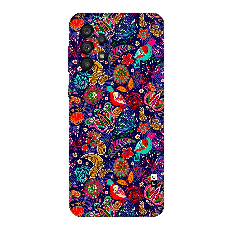 Floral Seamless Pattern Spring Flowers Original Polycarbonate Back Case for Galaxy A73 5G
