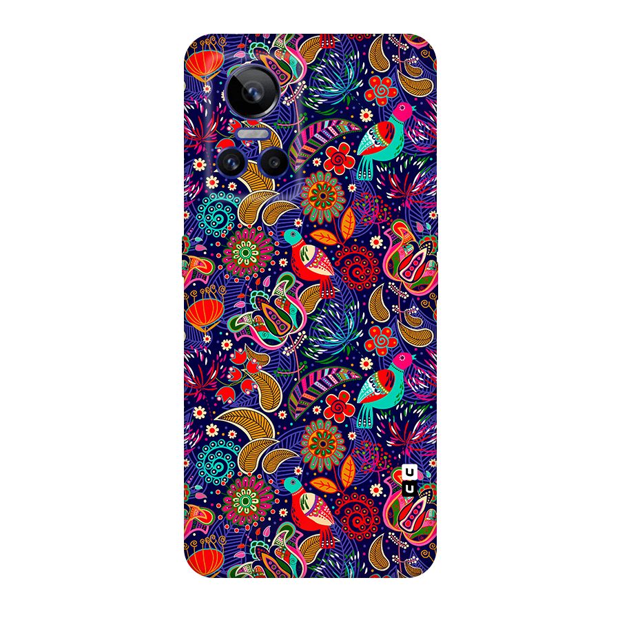 Floral Seamless Pattern Spring Flowers Original Polycarbonate Back Case for Realme GT Neo 3