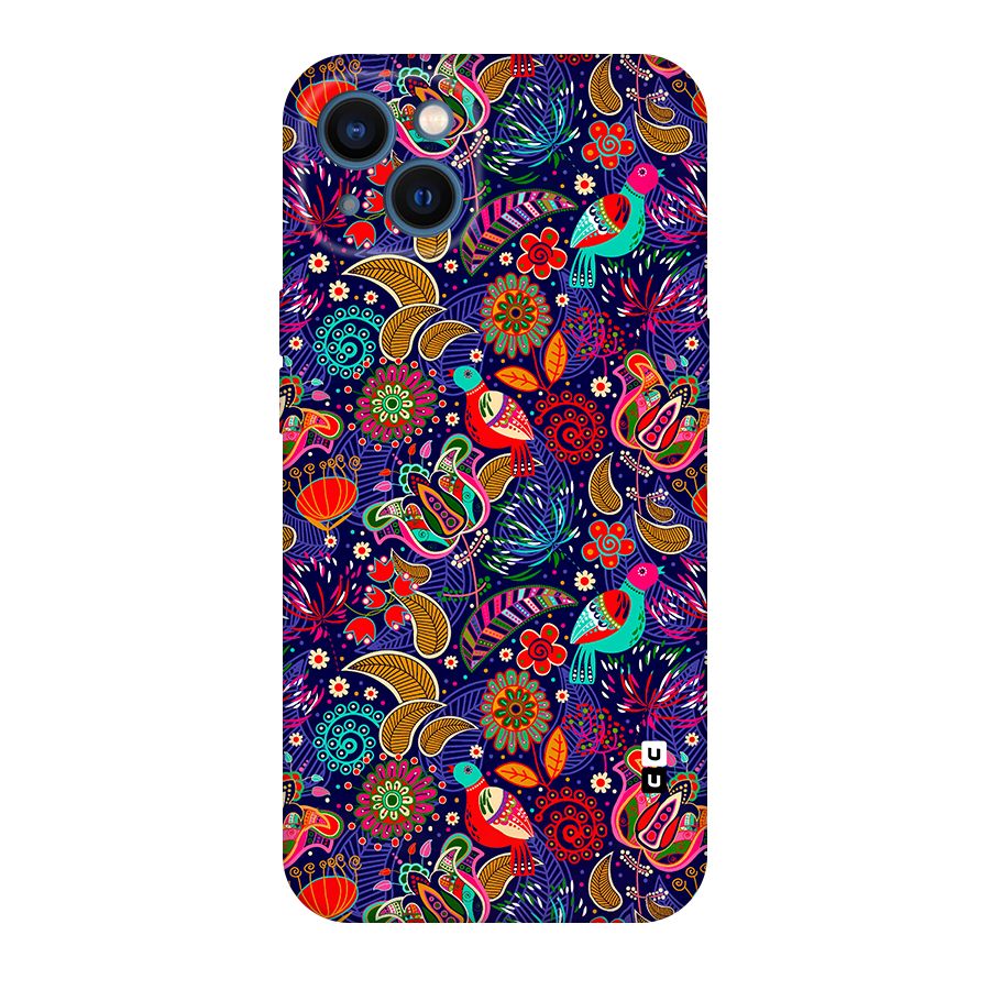Floral Seamless Pattern Spring Flowers Original Polycarbonate Back Case for iPhone 13